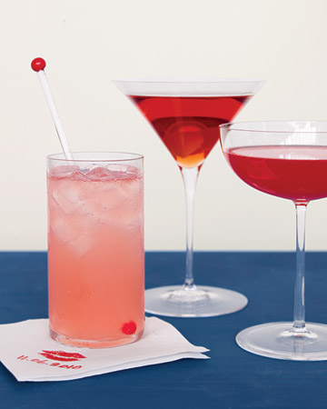 Raspberry Martini. (marthastewart.com)