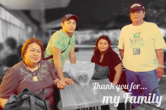 Thank you for my family