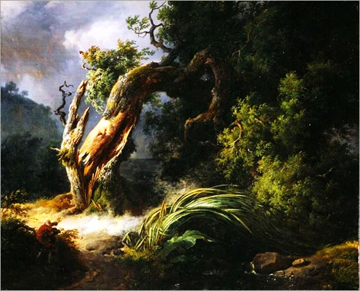 el roble y la ca&ntilde;a