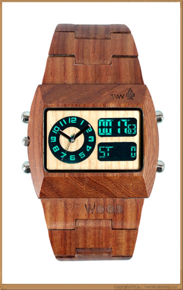 Деревянные часы WeWOOD brownCRONO grande Деревянные часы WeWOOD