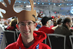 Me with my moose antlers at the Closing Ceremony