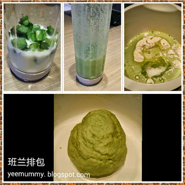 Pandan bread roll 班兰排包 Pandan bread roll 班兰排包