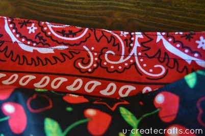 Drawstring Bandanna Backpack Tutorial Step 31
