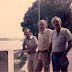Foto tirada em Icoaraci, em abril de 1986. Da esquerda para a direita: Bassalo, professor Tiomno e Paulo de Tarso Alencar.