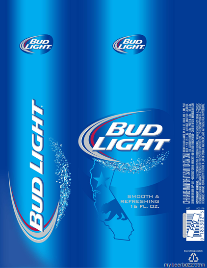 bud california beer commemorative packaging
