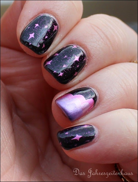 Nails Craze Fantasy Sky Pegasus Nail Art Pink Clouds 4