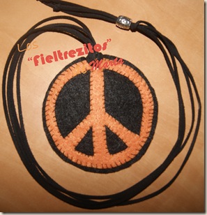 simbolo hippie fieltro simbolo hippie fieltro