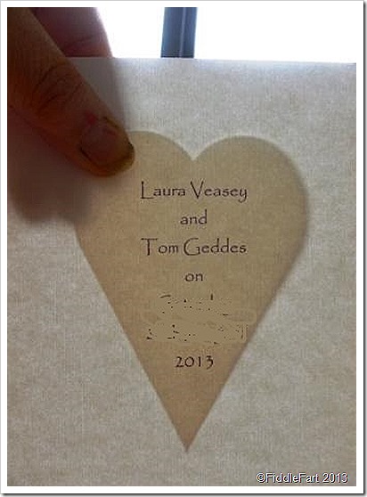 Handmade Wedding Invitations.