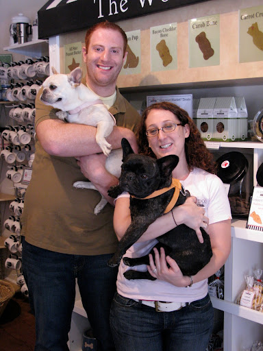 Here we are with the owners - Adam and Emily Gilman.  We had so much fun visiting their store.