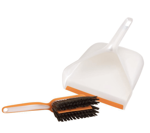 This combination brush and squeegee cleans up small messes. The squegee in the middle of the brush makes sure nothing is left behind. (bissell.com) This combination brush and squeegee cleans up small messes. The squegee in the middle of the brush makes sure nothing is left behind. (bissell.com)