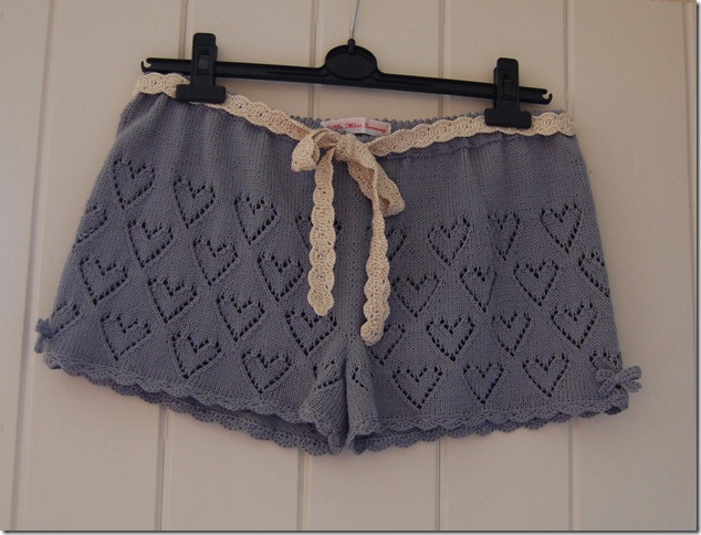 GREY SWEET HEART SHORTS