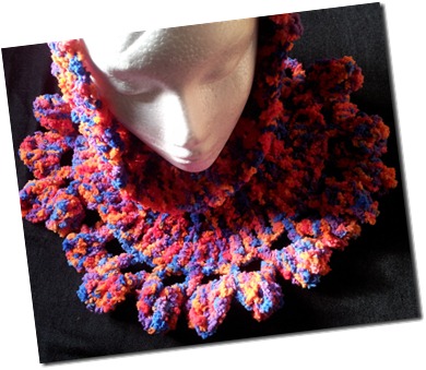 Citrus Zing Cowl - Crochet Edge detail
