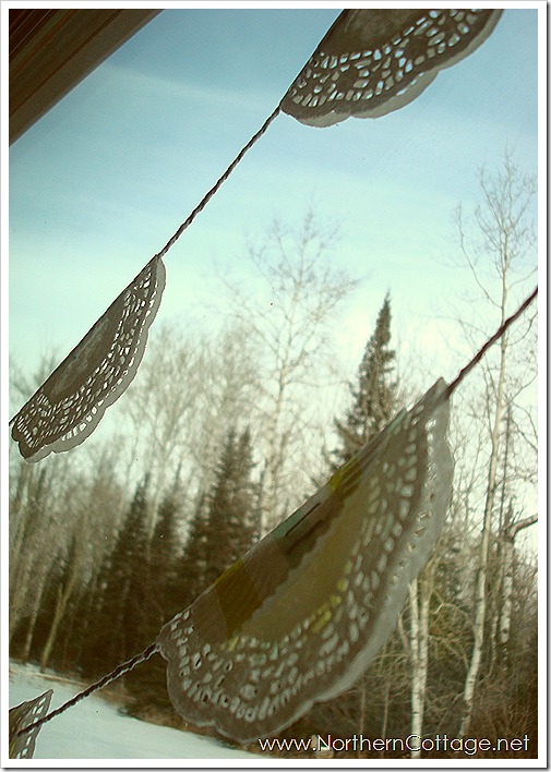 doily window @NorthernCottage.net