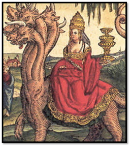La Papisa Juana como ramera de Babilonia, Biblia luterana de 1534. La Papisa Juana como ramera de Babilonia, Biblia luterana de 1534.