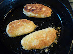 Croquettes cooked to golden brown