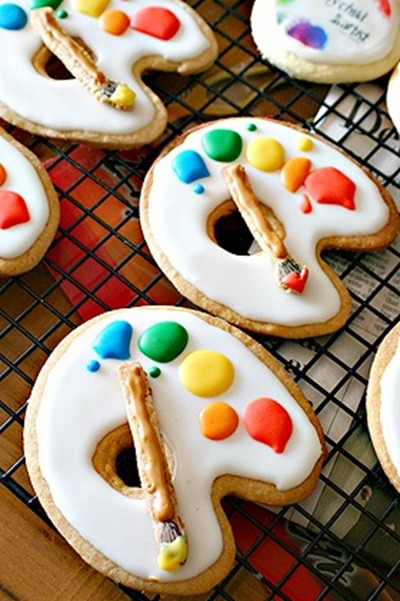 artist palette cookies