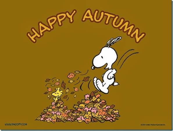 Snoopy-happy- otoño