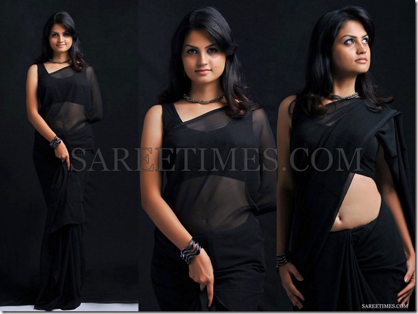 Madhulika_Black_Saree
