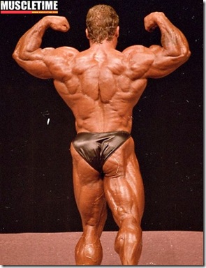 Dorian Yates at 1994 Mr. Olympia_back double biceps pose