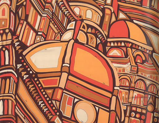 Pucci's Florentine inspiration can be seen in this 1974 scarf, 