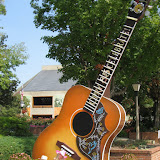 Hannah and Bryan at the entrance to the Grand Ole Opry in Nashville TN 09032011a