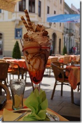 Frank's Icecream in Gyor, Hungary