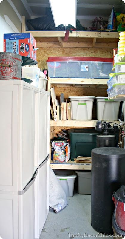 garage built in organization