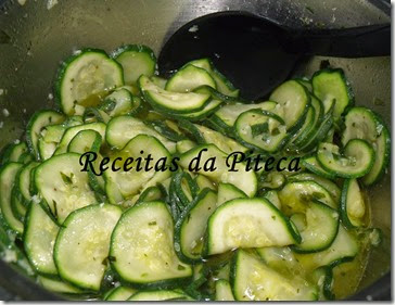 Curgetes com hortelã Curgetes com hortelã