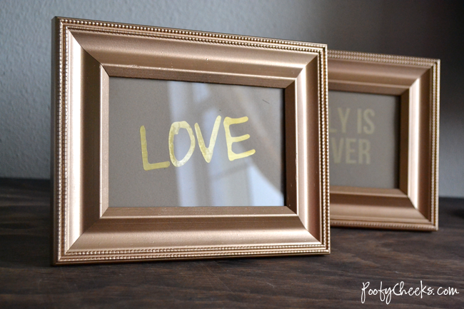 How To: Create cheap and easy gold text prints