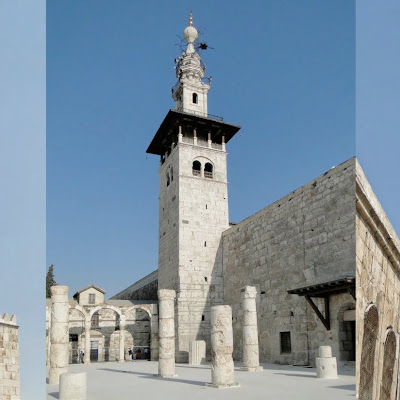 Minarets of Great Mosque of Damascus in Syria.jpg
