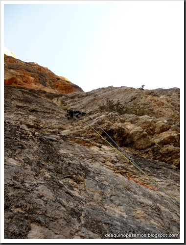 Via CADE 550m 6c (V A0 Oblig) (Pared de Aragon, Mont-Rebei) (Omar) 0384 Via CADE 550m 6c (V A0 Oblig) (Pared de Aragon, Mont-Rebei) (Omar) 0384
