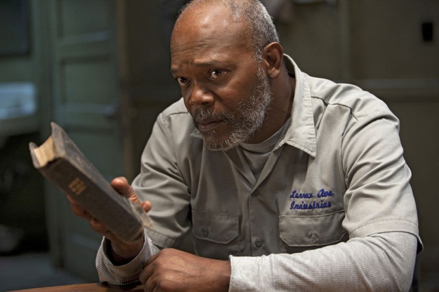 Tommy Lee Jones és Samuel L. Jackson A Sunset Limitedben