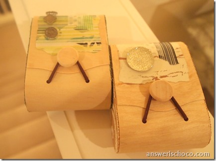 Altered Balsa and Burlap Boxes