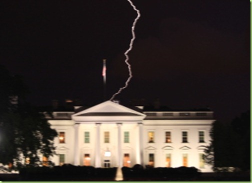 whitehouse lightening strike