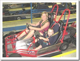 Florida vacation Old Town Trish on go cart