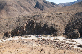 Aerial view of our great campsite.