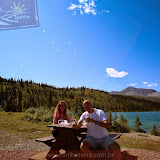 Pausa pro lanche -  Estrada para Watson Lake, Yukon, Canadá
