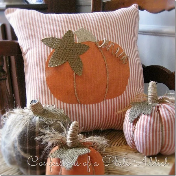 CONFESSIONS OF A PLATE ADDICT More Fun with Shirts...A Pumpkin Pillow