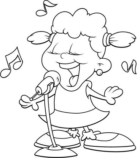CANTAR para colorear - Imagui
