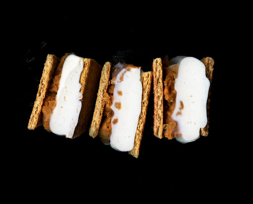 and for dessert... Anna's pumpkin and ice cream scanwiches. they're made with leftover pumpkin pie filling, amazing. and for dessert... Anna's pumpkin and ice cream scanwiches. they're made with leftover pumpkin pie filling, amazing.