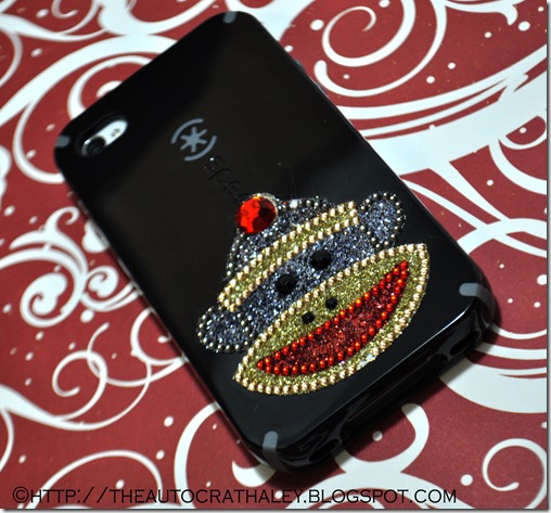 SOCK MONKEY CELL PHONE CASE