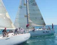 Sheldon Clarke Regatta 2010 / Sheldon Clarke 2010: Sunday rounding the first mark.  Turning Point and Das Boot.