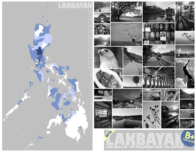 Lakad Pilipinas Lakbayan Map
