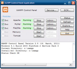 pemasangan XAMPP di Windows XP