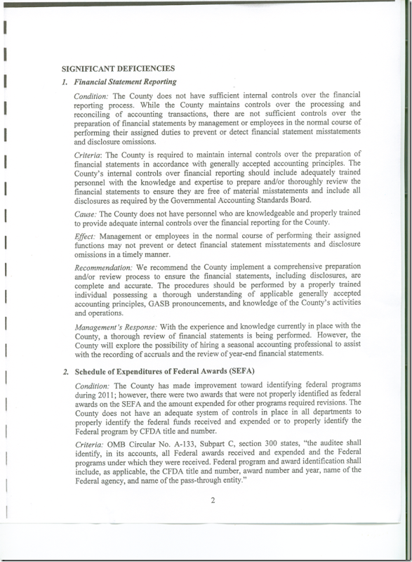 Management Letter 2011 CPA Audit  --2