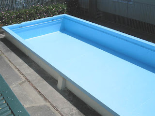 School Pool. This pool was completely sandblasted back to bare concrete and recoated with a 2 pack Epoxy.