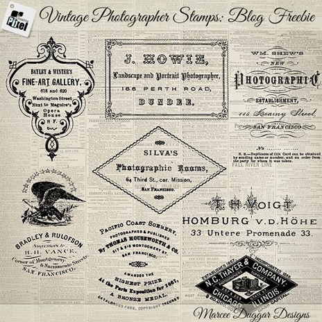 Vintage stamps freebies
