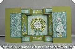 All is Calm, Large Square Double Display Card, Festival of Trees, Wonderful Wreath, by Amanda Bates, The Craft Spa (1)
