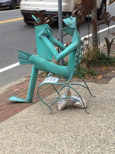 Frog Sitting on a Chair