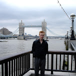 matt in front of the tower bridge in London, United Kingdom 